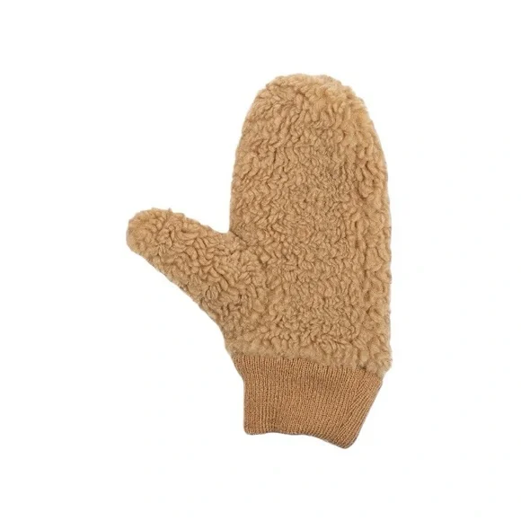 Time And Tru Faux Sherpa Teddy Mittens - Picture 3 of 8